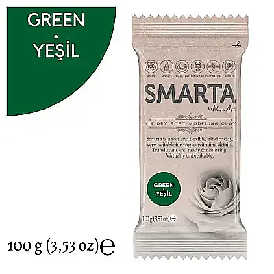 Smarta Modelleme Hamuru 100 Gr Yeşil Renk - 2