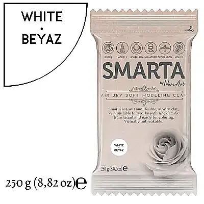 Smarta Modelleme Hamuru 250 Gr Beyaz Renk - 10