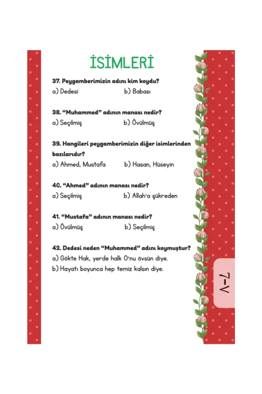 Sorularla Peygamberimi Tanıyorum - 5