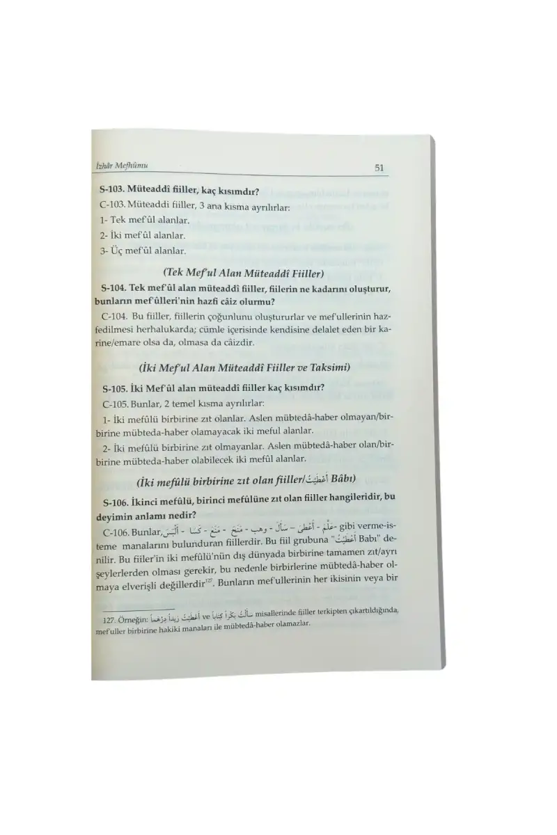 Sorulu Cevaplı İzhar Mefhumu - 3