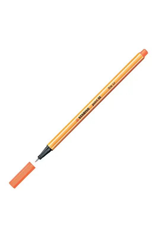 Stabilo 88 Point Keçe Uçlu Kalem Açık Alev Kırmızısı - Stabilo