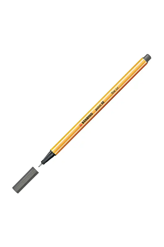 Stabilo 88 Point Keçe Uçlu Kalem Koyu Gri - Stabilo