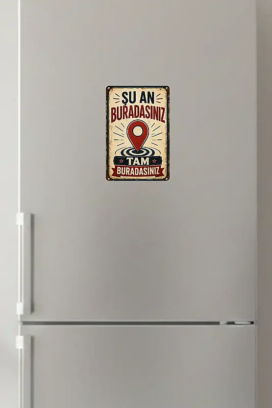 Şu An Buradasınız MiniDekor Magnet Ayaklı 9×13,5 cm - Bemenda