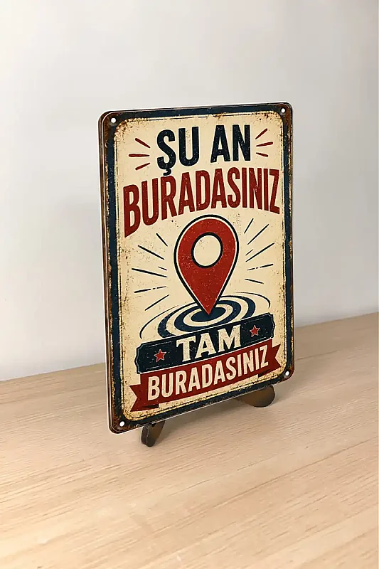 Şu An Buradasınız MiniDekor Magnet Ayaklı 9×13,5 cm - 2