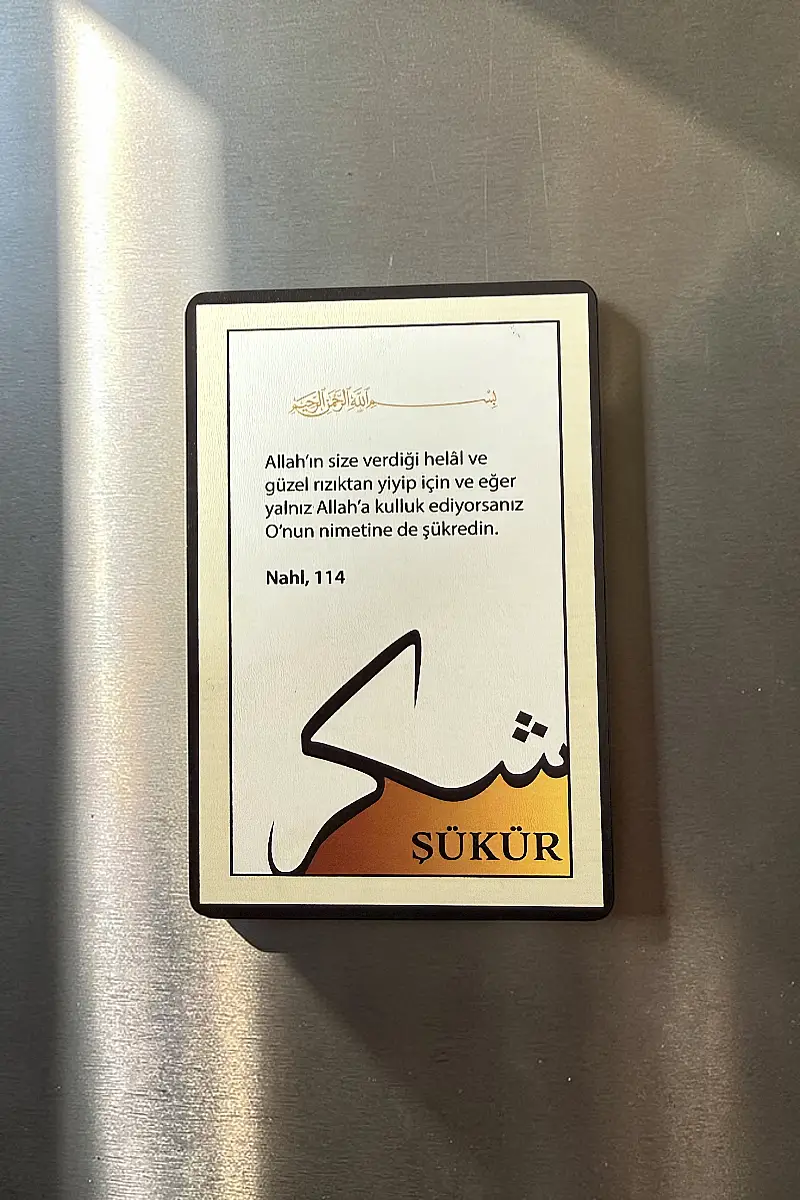 Şükür MiniDekor Magnet Ayaklı 9*13,5 cm - 2