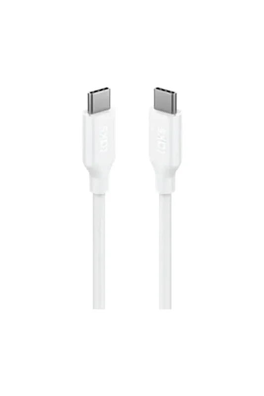 Taks USB-C USB-C Data Şarj Kablosu 120 cm 60 W Beyaz 5DK36B - 2