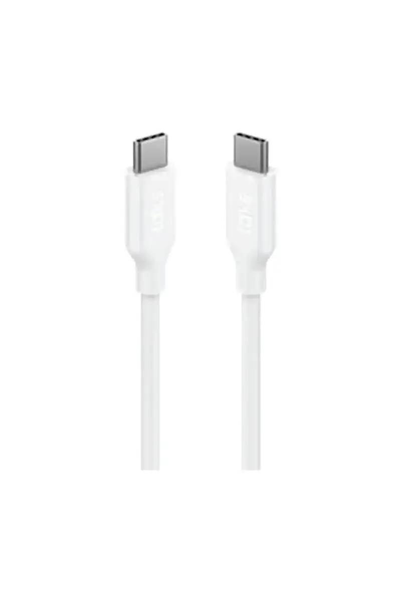 Taks USB-C USB-C Data Şarj Kablosu 120 cm 60 W Beyaz 5DK36B - 2
