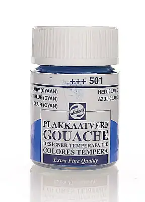 Talens 65012 Guaj Boya 16 ml Light Blue Cyan Açık Camgöbeği - 2