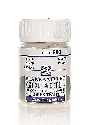 Talens 68002 Guaj Boya 16 ml Silver Gümüş - 2