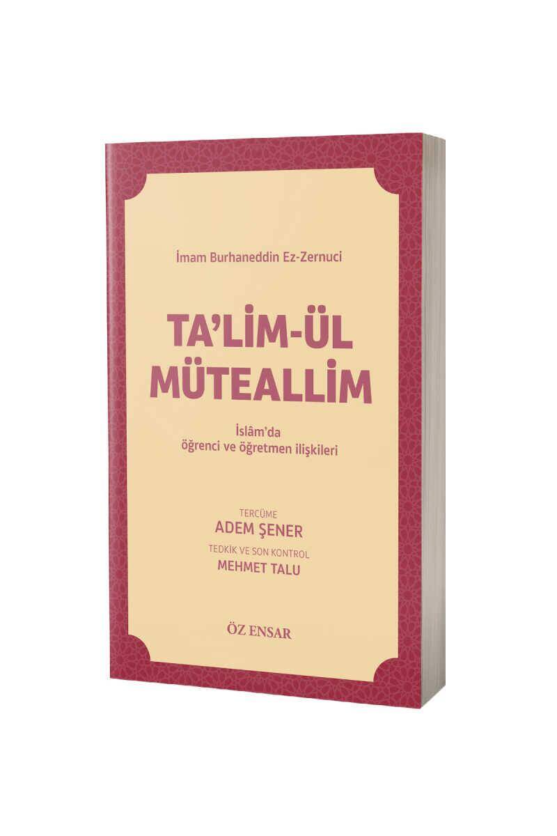 Talimül Müteallim Tercümesi - Karton Kapak - 1