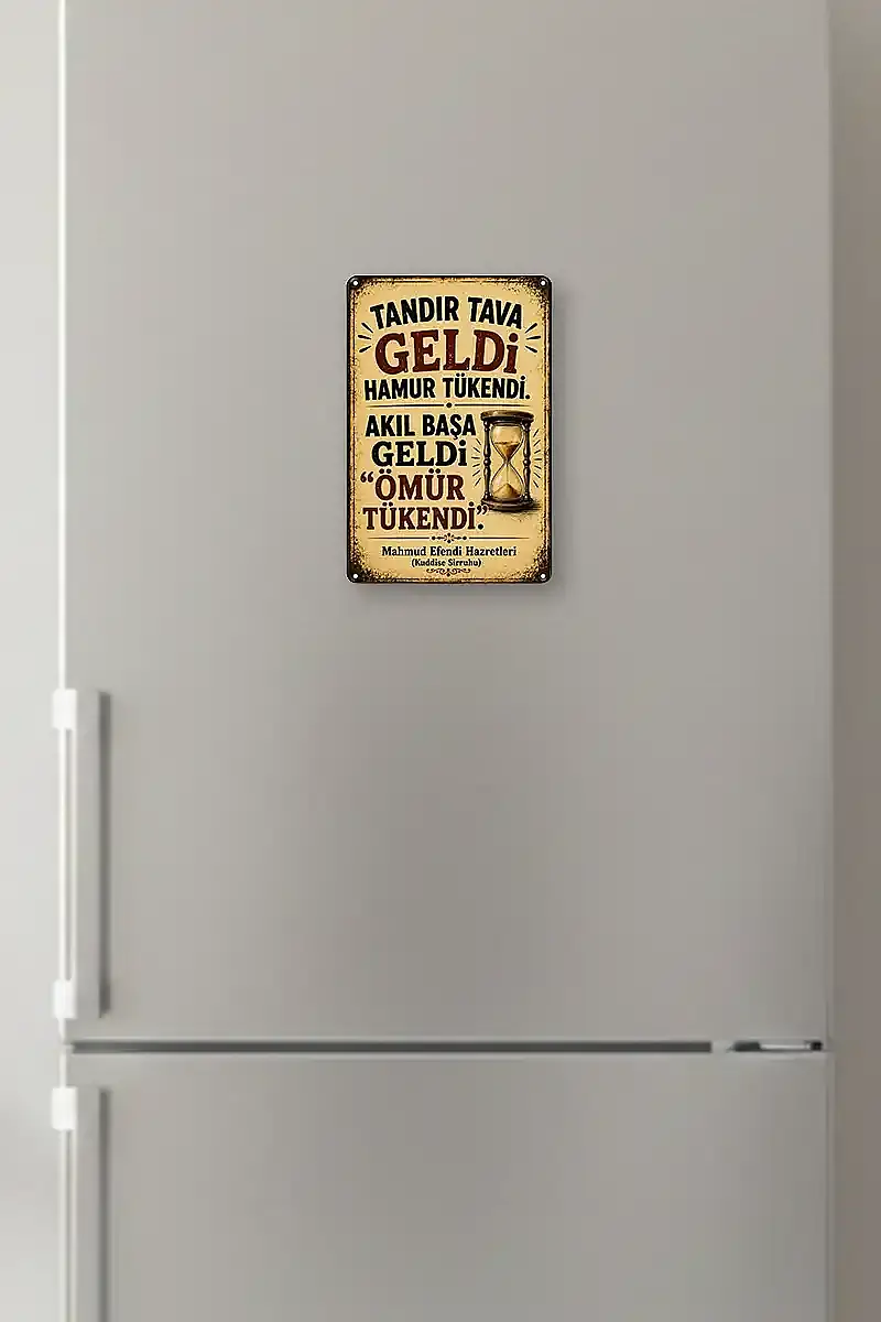 Tandır Tava Geldi MiniDekor Magnet Ayaklı 9×13,5 cm - 1