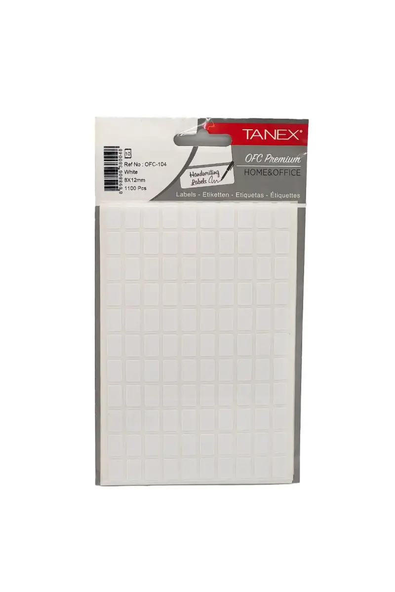Tanex Ofc 104 Etiket 8x12mm - 1