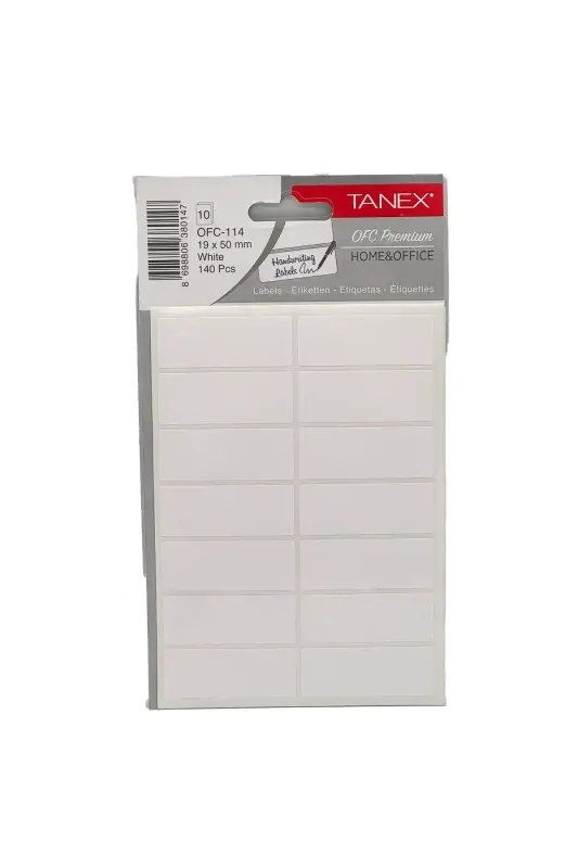 Tanex Ofc 114 Etiket 19x50 mm - Tanex