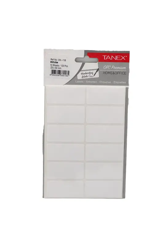 Tanex Ofc 118 Etiket 23x50 mm - Tanex
