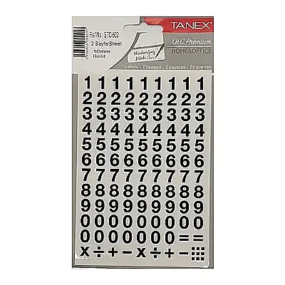 Tanex Stc 502 Rakam Etiketi 10 mm Bold 2 Li - 4