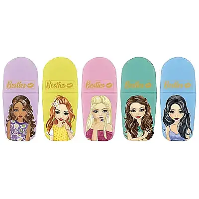 Taros Besties 5 Mini Fosforlu Kalem Seti - 1