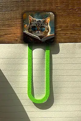 Tarz Kedi Kitap Ayracı - 2