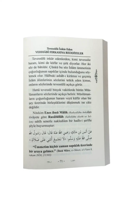Tevessülü İnkar Eden Vehhabi Fırkasına Reddiyeler - 9