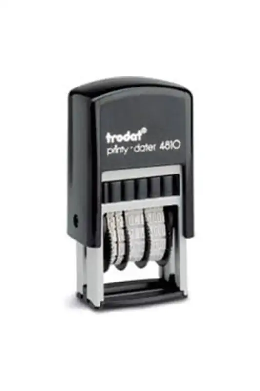 Trodat Tarih Damgası Siyah Gövde Siyah Keçe - Trodat