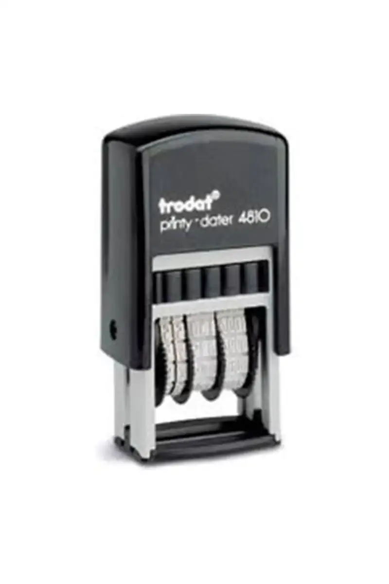 Trodat Tarih Damgası Siyah Gövde Siyah Keçe - 1