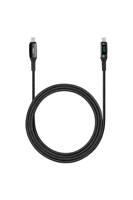 Ttec AlumiCable LCD Şarj Kablosu USB-C USB-C 150 cm 100 W Siyah 2DK57S - 3