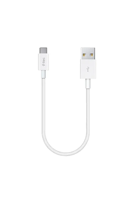Ttec MiniCable Şarj Kablosu USB-A USB-C 30 cm Beyaz 2DK7519B - 2