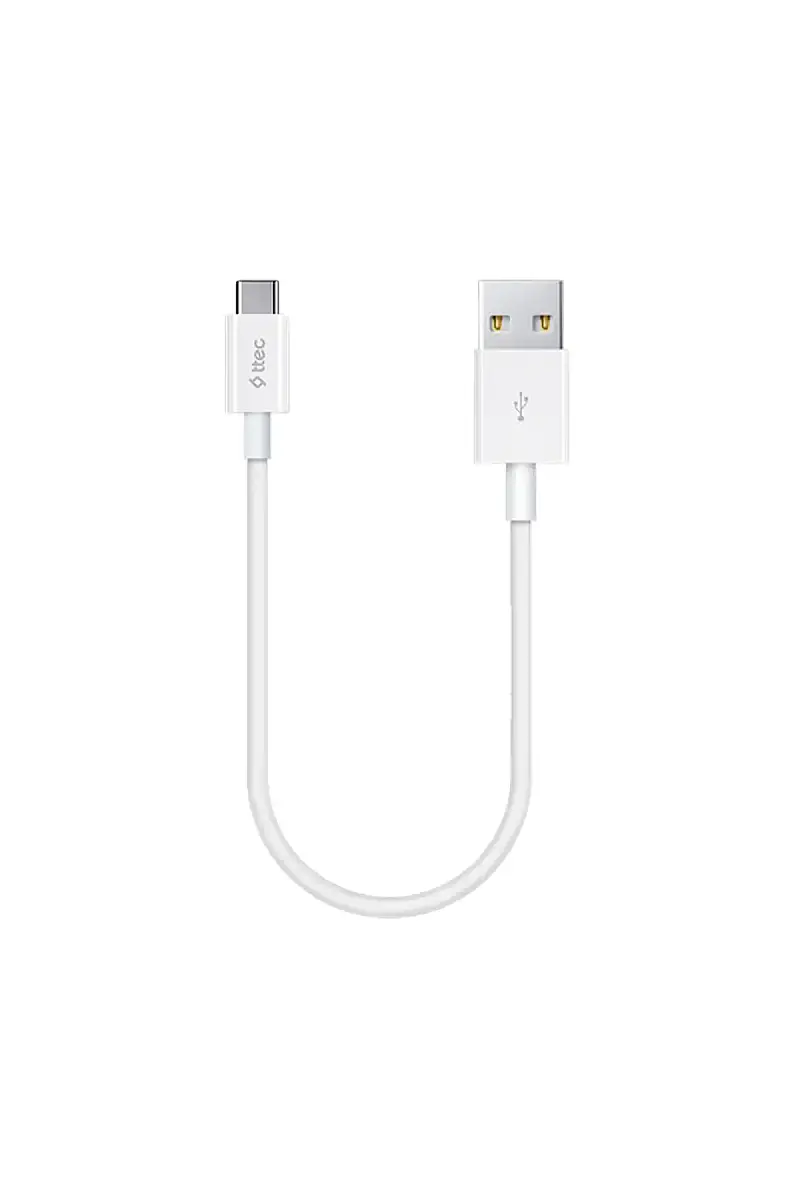 Ttec MiniCable Şarj Kablosu USB-A USB-C 30 cm Beyaz 2DK7519B - 2
