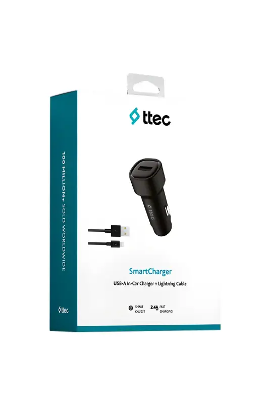 Ttec SmartCharger 2.4 A Araç Şarj Aleti + Lightning Kablo 2CKS30LS - Ttec