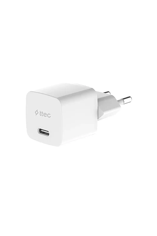 Ttec SmartCharger GAN 30 W PD Seyahat Hızlı Şarj Aleti + USB-C Lightning 150 cm Kablo Beyaz 2SCP03LB - 3