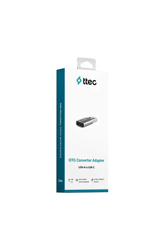 Ttec USB-A Type-C OTG Dönüştürücü Adaptör USB 3.0 Uzay Grisi 2DK44UG - Ttec