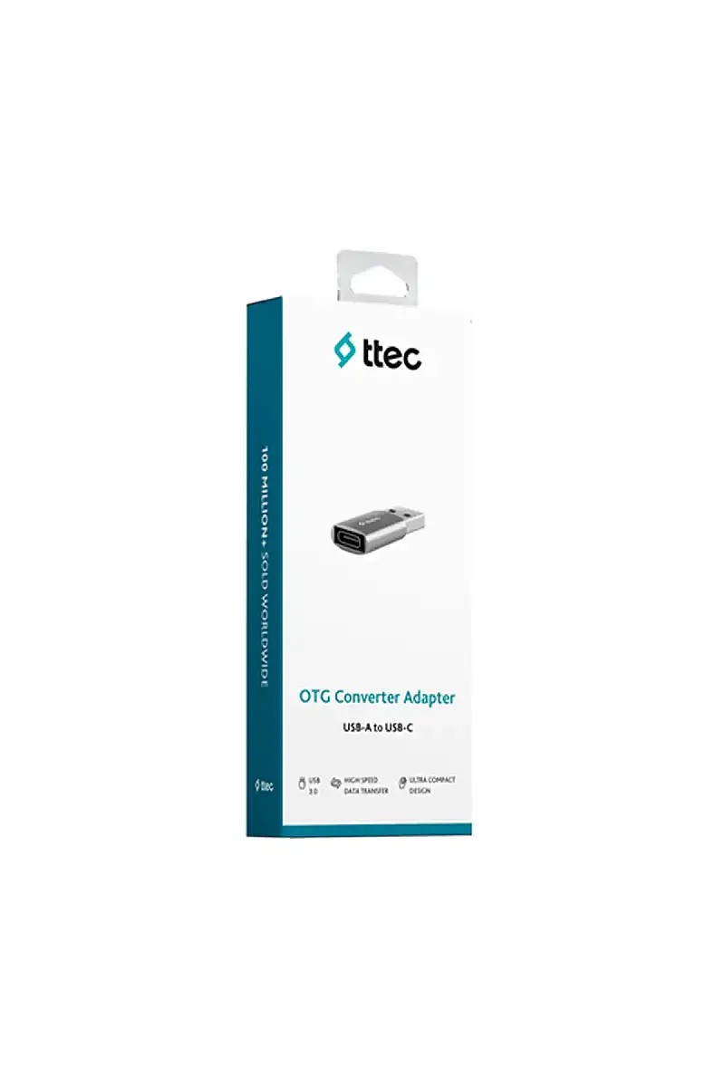 Ttec USB-A Type-C OTG Dönüştürücü Adaptör USB 3.0 Uzay Grisi 2DK44UG - 1