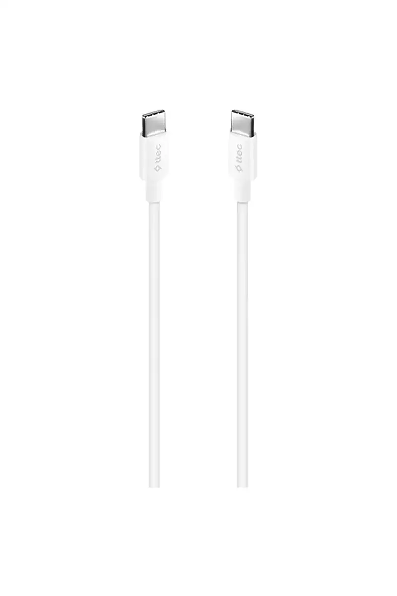 Ttec USB-C USB-C Hızlı Şarj Data Kablosu 120 cm 60 W PD QC Beyaz 2DK36B - 3