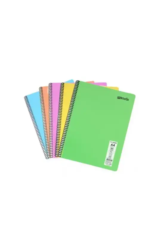 Umur Mynote Çizgili Defter 120 Yp A4 Flex Pastel Kapak Spiralli - Umur