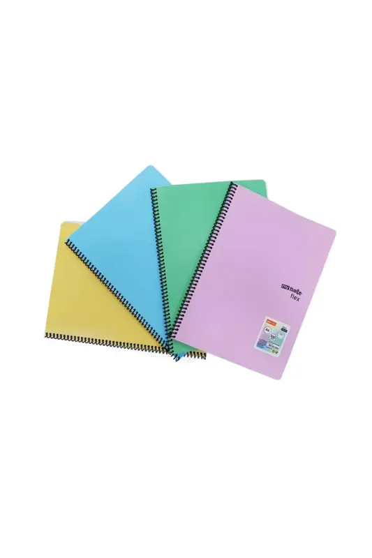 Umur Mynote Çizgili Defter 96 Yp A4 Flex Pastel Kapak Spiralli - Umur