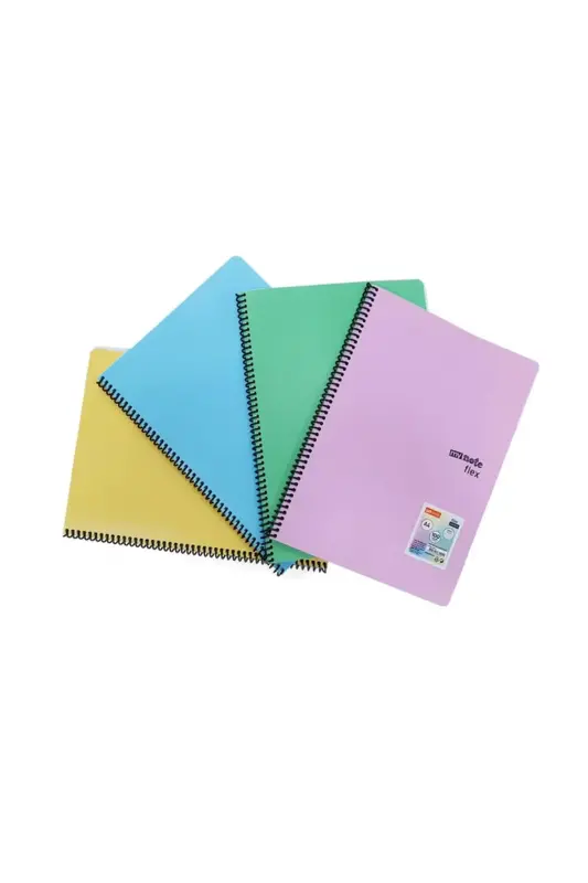 Umur Mynote Kareli Defter 96 Yp A4 Flex Pastel Kapak Spiralli - Umur