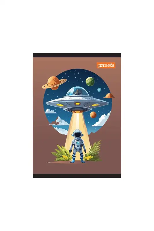 Umur Mynote Uzay Kareli Defter 60 Yp A4 PP Kapak Tel Dikiş - Umur