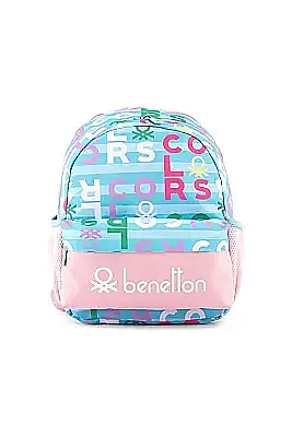 Unıted Colors Benetton Anaokul Çanta Turkuaz Pembe 13137 - Benetton