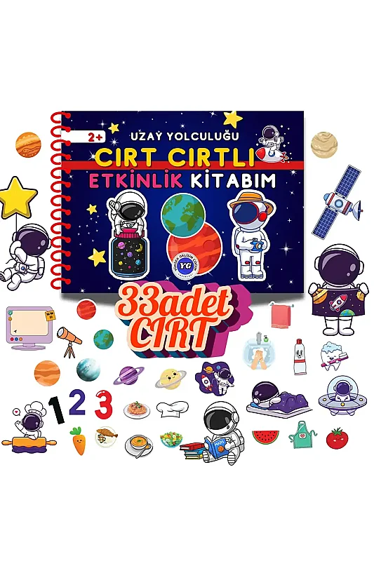Uzay Yolculuğu Cırt Cırtlı Etkinlik Kitabım - 2
