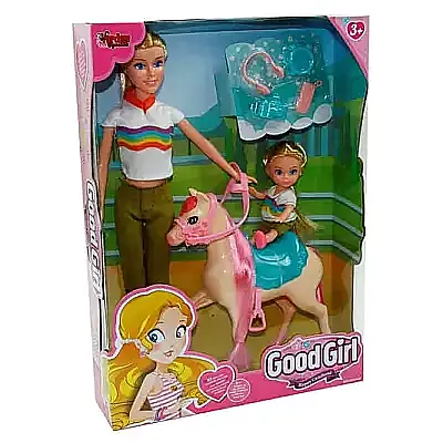 Vardem Kutulu 29 cm Atlı Kızı Ve Anne Bebek - 1