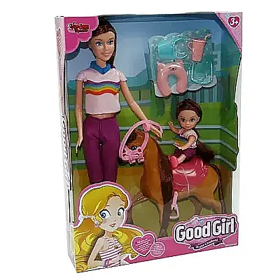 Vardem Kutulu 29 cm Atlı Kızı Ve Anne Bebek - 4