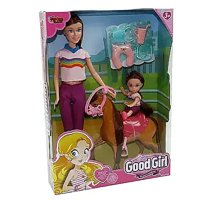 Vardem Kutulu 29 cm Atlı Kızı Ve Anne Bebek - 5