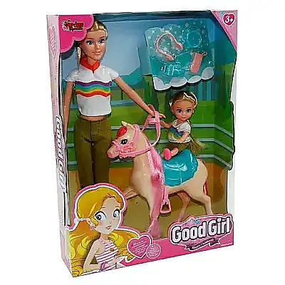 Vardem Kutulu 29 cm Atlı Kızı Ve Anne Bebek - 6