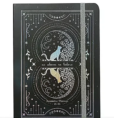 Victorias Journals Akademik Ajanda A5 Sert Kapak 2025 - 2026 Lastikli - Victorias Journals
