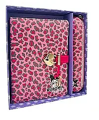 Victorias Journals Hush Hush Kuromi Kalemlik Kalp Kilitli Çizgili 160 Yp 13x18 Cm Kutulu - Victorias Journals