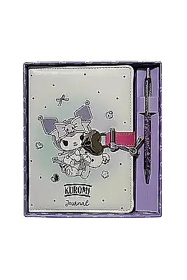 Victorias Journals Hush Hush Kuromi Tükenmez Kalem Kalp Kilitli Çizgili 160 Yp 13x18 Cm Kutulu - Victorias Journals