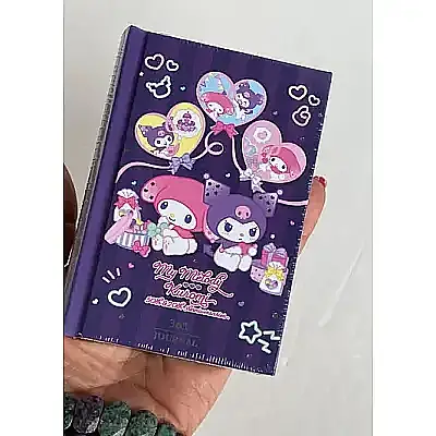 Victorias Journals Kuromi My Melody 365 Gün Günlük Çizgili 368 Yp A7 - 2