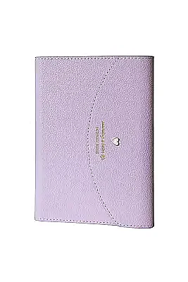 Victorias Journals Mekanizmalı Lila Deri Ivory Çizgili 96 Yp A6 - Victorias Journals