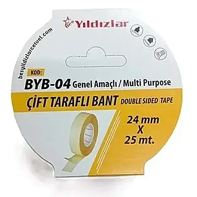 Yıldızlar Çift Taraflı Bant 24 mm x 25 m - Yıldızlar