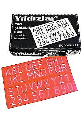Yıldızlar Yazı Şablonu 3 cm - 2